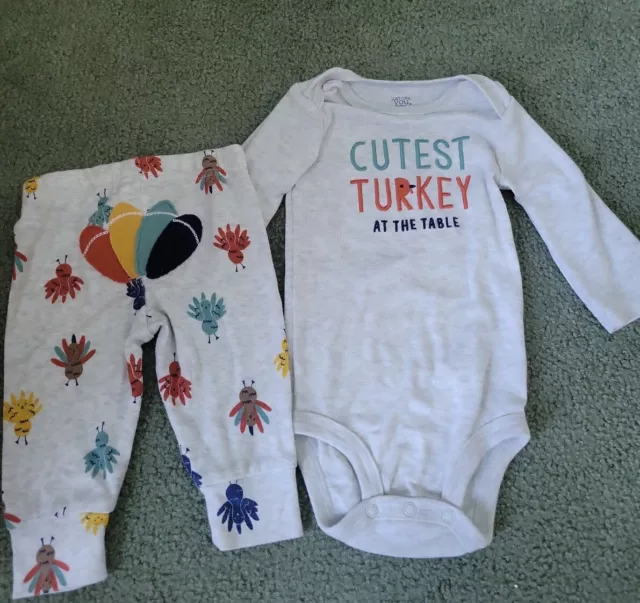 Just One You By Carters Turkey Outfit Set 6months
