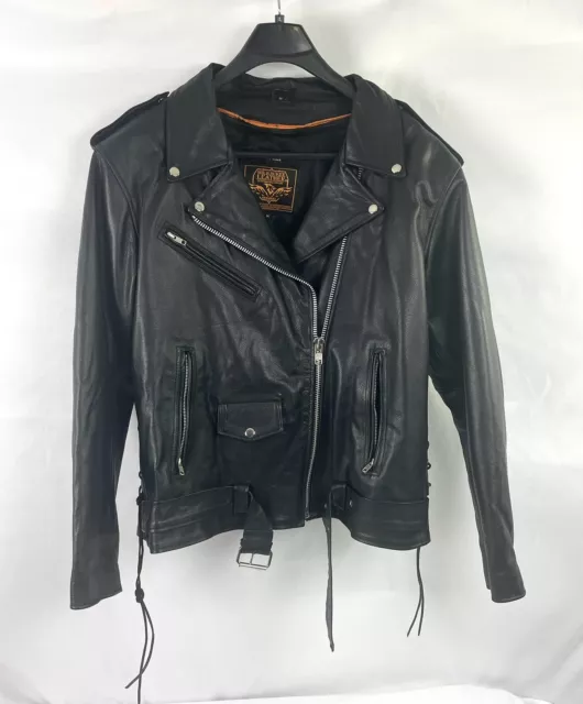 MILWAUKEE LEATHER Women's 3X Motorcycle Jacket Black With Zip Out LINER