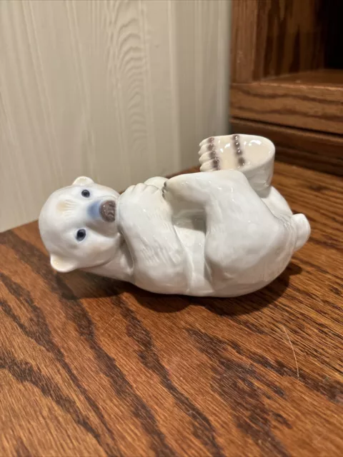 Royal Copenhagen Vintage Porcelain Playful Polar Bear Cub #538 Denmark