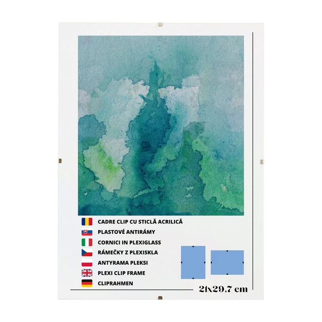 TTYSHIP® 40 Pezzi Cornice di Carta per Foto, 11,5 x 15,5cm Cornici di Carta Colorata con 40 Mini Clip in Legno e 4 Corde di Canapa per DIY Parete Decorazione