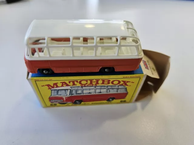 LESNEY MATCHBOX SERIES No.68 MERCEDES COACH + MINT,BOXED