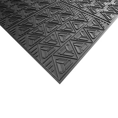 Indoor/Outdoor Scraper Door Mat, Shoe and Boot Scraper Mat, Cleans 2' x 3'