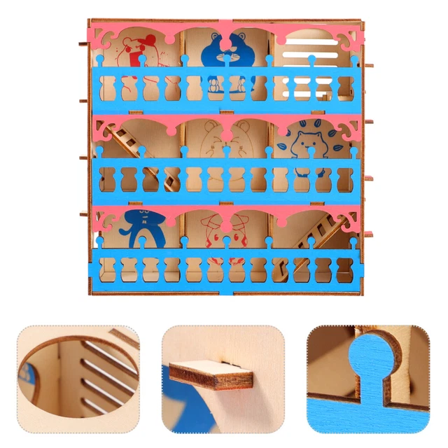 Hamster-Villa-Labyrinth Zwerghamsterhaus Hamsterkäfig Spielzeug