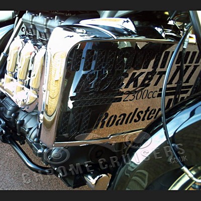Triumph Rocket Radiator TRIUMPH ROCKET III Roadster Classic Chrome Radiator Cover Guard Grill £ ...