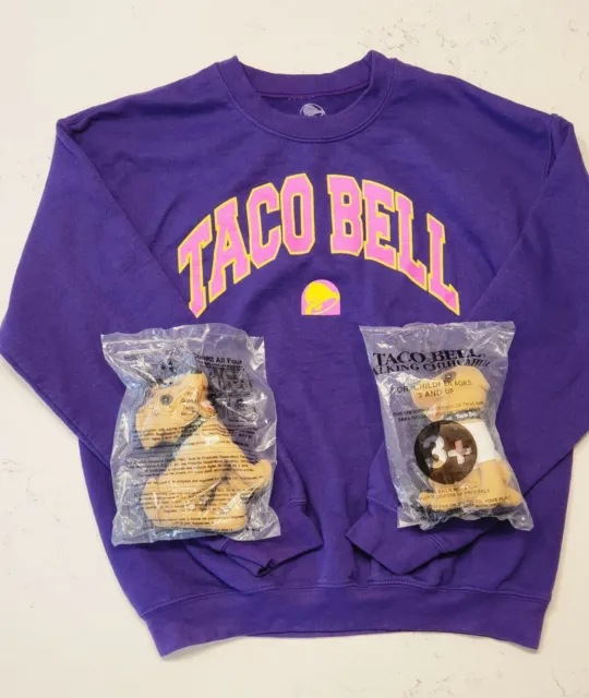 Lot Of Taco Bell Sweatshirt With Two Talking Chihuahuas