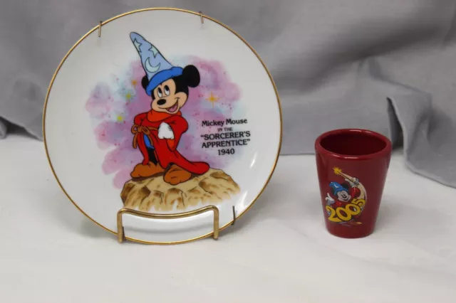 Mickey Mouse Sorcerer's Apprentice Plate, 1940 Mini Collectors Plate, Disney