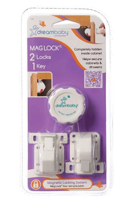 Dreambaby Mag Lock Classic - 2 Locks + 1 Key Dreambaby
