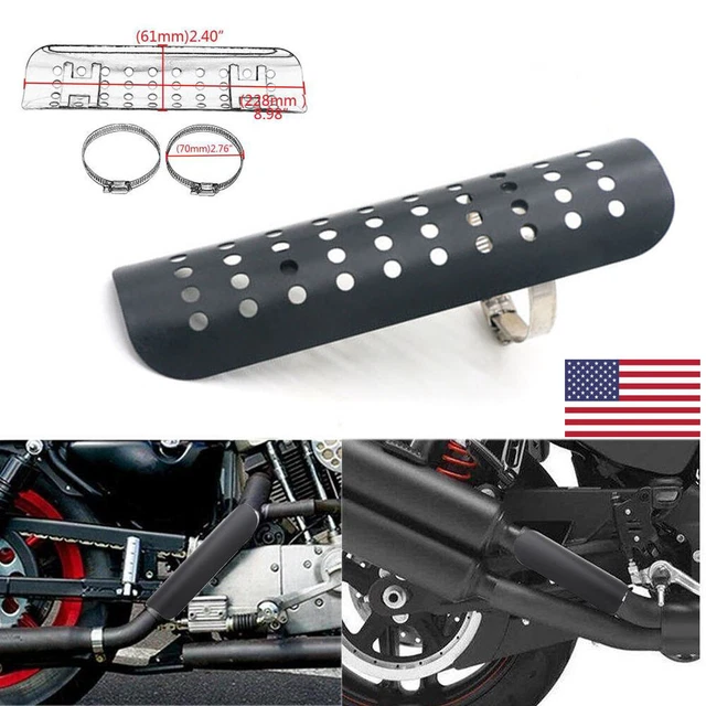 Exhaust Muffler Pipe Heat Shield Cover Guard Fit For Harley Chopper Motorcycle