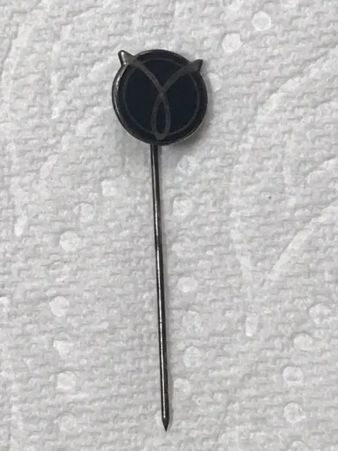 WWII WW2 Vichy France French Milice Francaise Black Franc Garde Enamel Lapel Pin