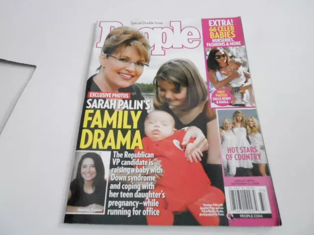 SEPT 15 2008 PEOPLE magazine (NO LABEL) UNREAD - SARAH PALIN family drama