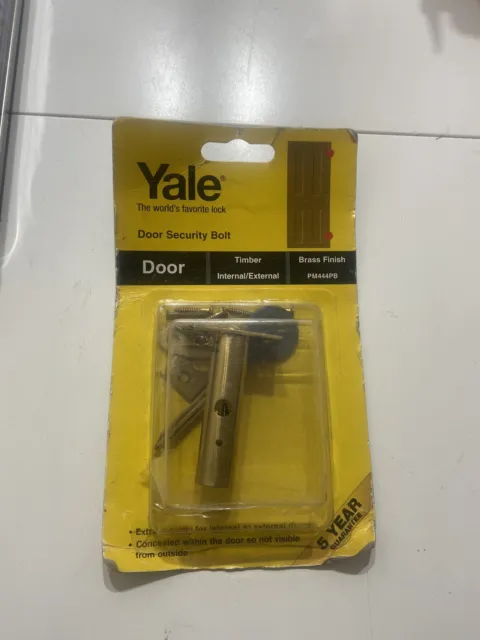 Yale Door Security Bolt Brass (P-M444-PB)