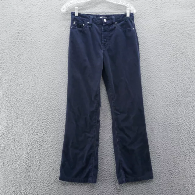 Alexa Chung For AG Adriano Goldschmied Womens Corduroy Pants 27 Blue Bootcut