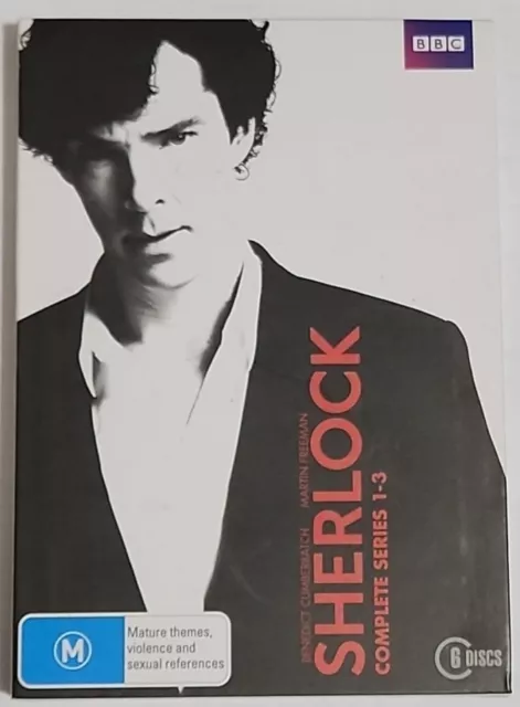 Sherlock : Series 1-3 DVD Set (Region 4, 2011) Free Post