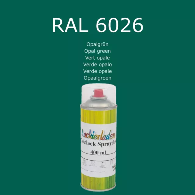 Spray decorativo 400 ml RAL 6026 verde ópalo ópalo verde ópalo verde ópalo verde ópalo verde ópalo Ve