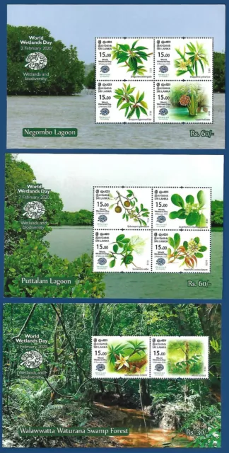 Sri Lanka Mnh 2020 World Wetlands Day  Biodiversity Ms