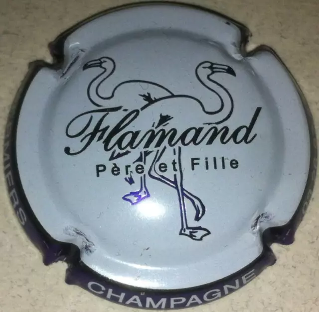 Capsule de Champagne FLAMAND Père et Fille (2. contour violet vif métallisé)