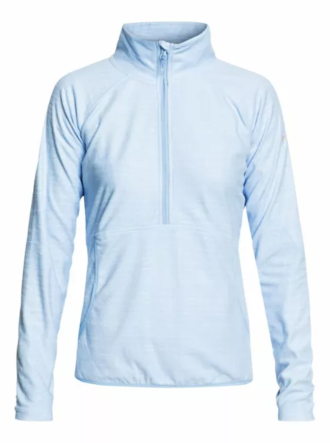 Taglia M  Felpa Tecnica Donna Roxy Cascade Indie Blue Technical Half-Zip Fleece