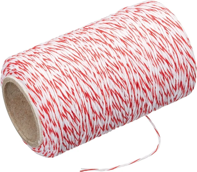 KITCHENCRAFT BUTCHERS STRING 60 Metre Roll of Red and White Twine for ...