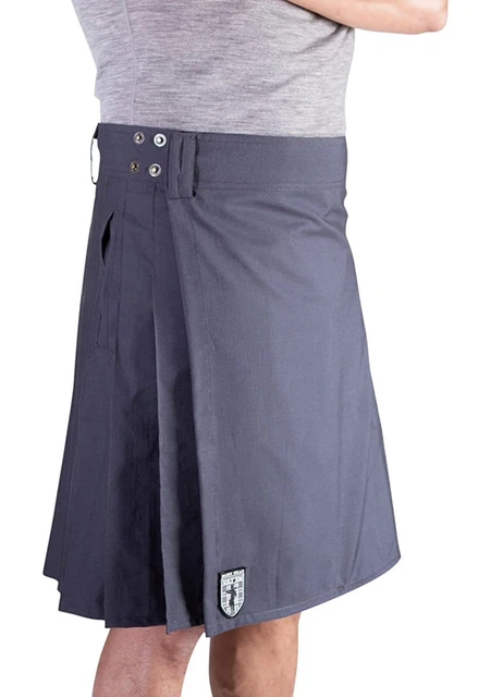 Damn Near Kilt 'Em Men's Techlite Rogue Utility Kilt Medium Dark Gray