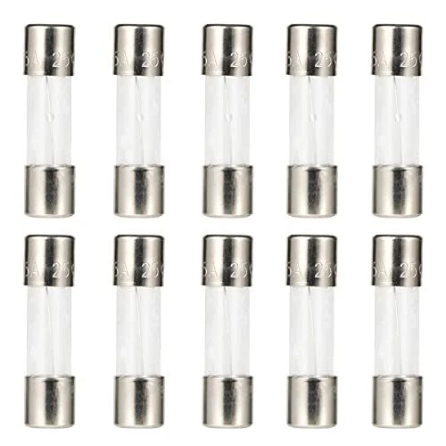 AUKENIEN 15 Valeurs 150 Pièces Fusible en Verre 5x20 mm Fusibles à Fusion Rapide 2
