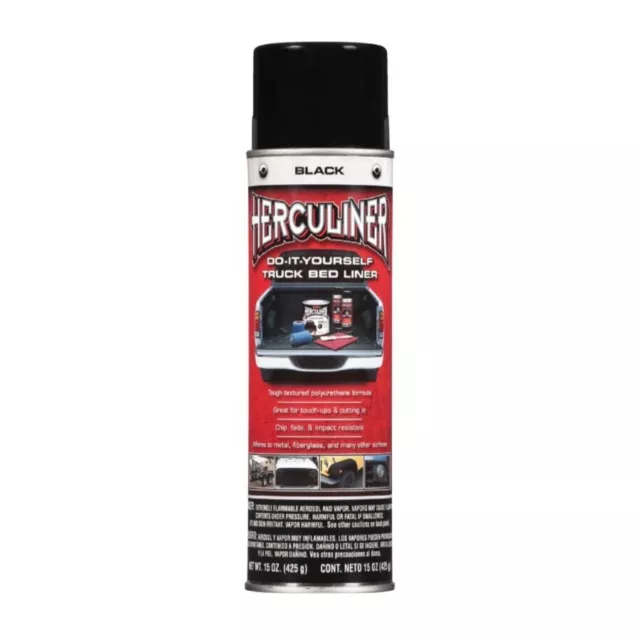 Herculiner truck bed liner black 15 Oz, F150 | Black spray paint for truck bed