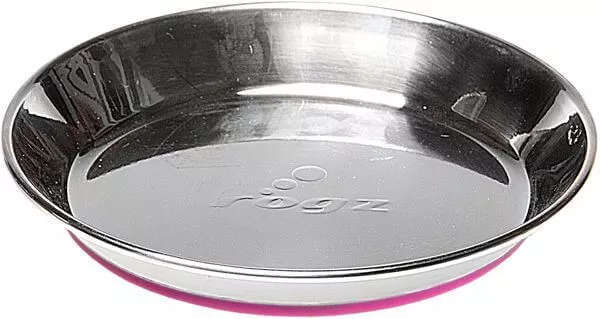 Rogz Anchovy Stainless Steel Cat Bowl Pink