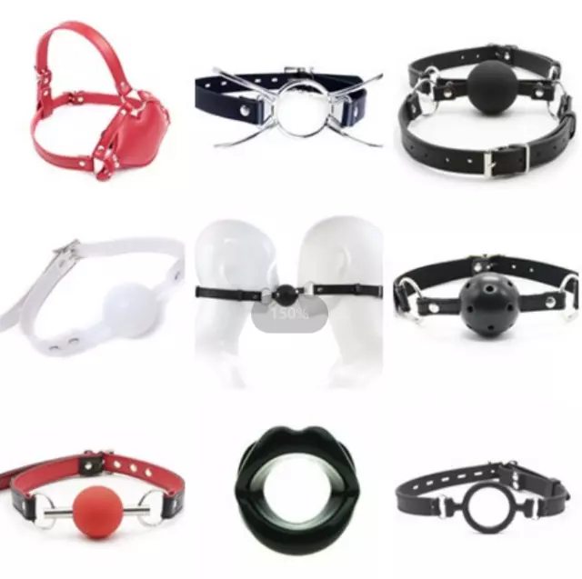 Slave Oral Open Mouth Gag Silicone Couples Roleplay BDSM Restraint Plug Bondage