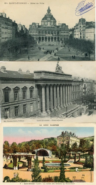 *18756 lot of 3 cpa Saint Etienne