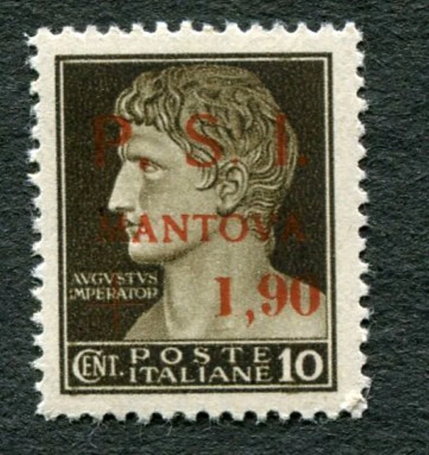 PSI MANTOVA 10c Italy first CITY ISSUE after FALL OF FASCISM - MNH/OG 1945 (377)