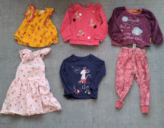 bundle baby girls 18-24 months clothes top umper PJ's dress