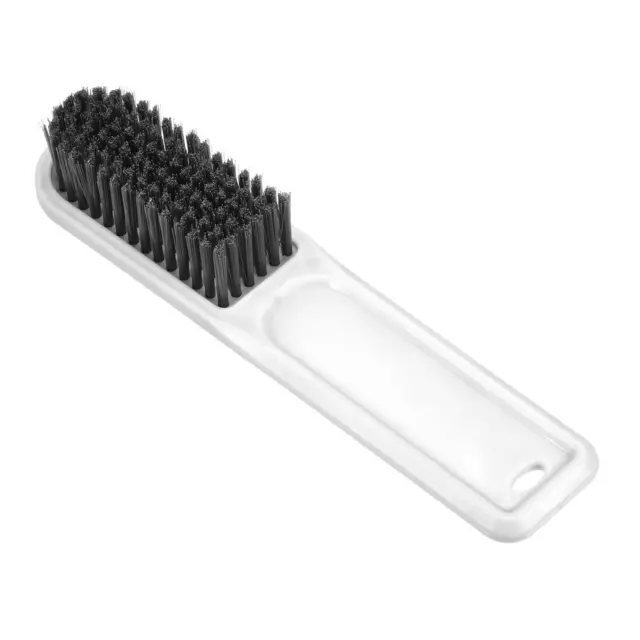 6.4" PP Bristle Cleaning Brush with ABS Handle Shoes Scrubber, White