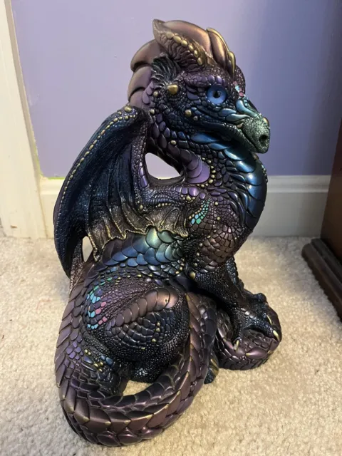 WINDSTONE EDITIONS Male Peacock Dragon Sculpture Figurine PENA 1986