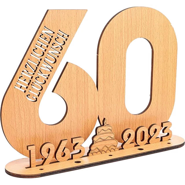 Insegna regalo personalizzabile numeri libro degli ospiti festa amici famiglia 60° compleanno