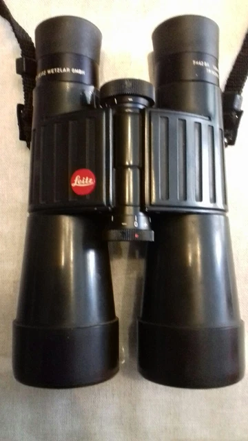 Jumelles Leitz (Leica) 7x42 Ba Trinovid, Optique Claire Et Lumineuse, état D'usage - Vintage
