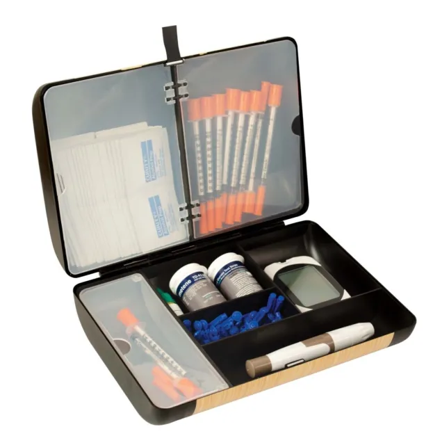 Diabetic Supplies Travel Case Storage Bag for Glucose Meter and Other Supplies