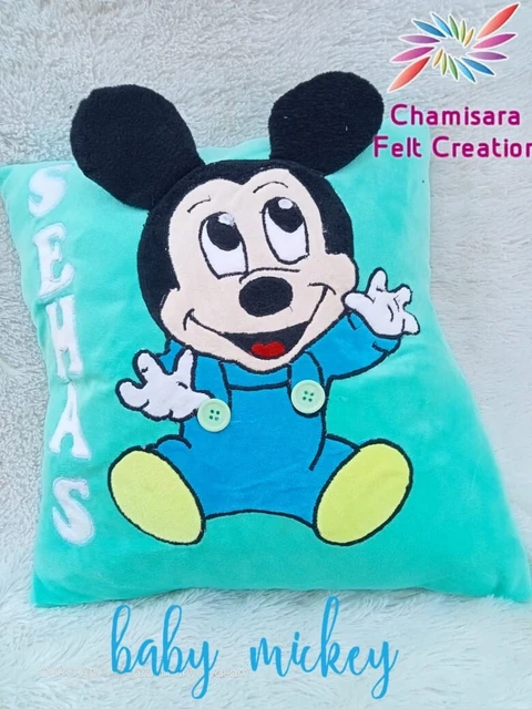 lindo bebé niña niño ropa de cama suave decoración creativa muñeca dormitorio juguete almohada mickey