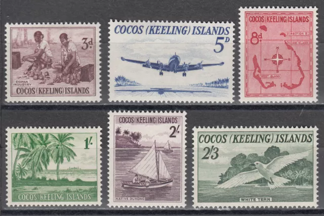 Cocos (Keeling) Islands Nr. 1-6** Motifs of the islands