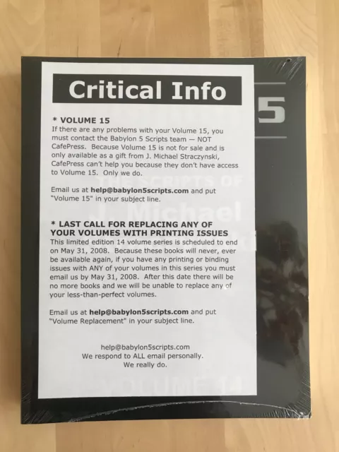 Babylon 5 Scripts - The Writing of J. Michael Strazcynski - VOLUME 14