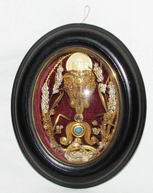 Boîte Reliquaire Du XVIIIe Siècle Avec Papier Roulé – Objet Ancien, Occasion