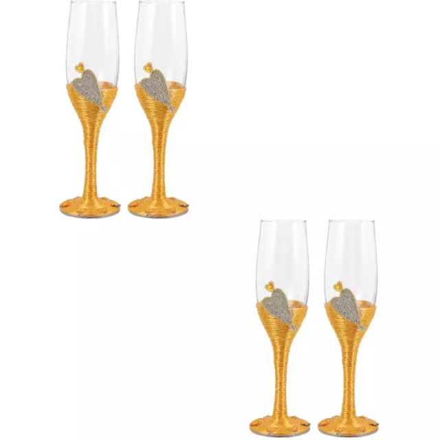 4 Pcs Bicchiere Amanti Bicchieri Da Cocktail Decorazioni Per Matrimoni