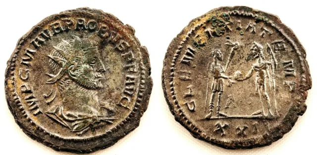 Empire Romano-Probo. Antoniano 232-282 D. C. EBC XF 0.1oz Silver Original