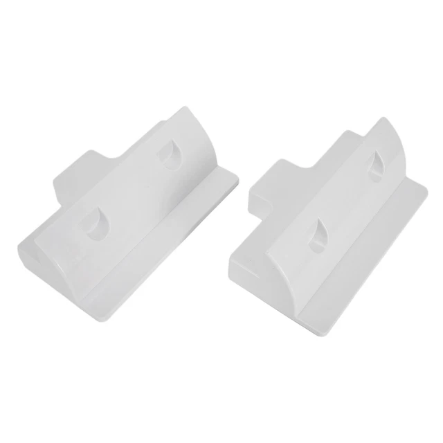 ZONADAH Set Di 2 Staffe Laterali Per Pannelli Solari In Plastica ABS, Per Camper, Roulotte, Barche E Tetti, Montaggio Senza Foratura Con Adesivo