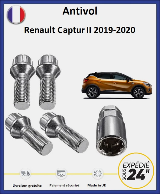 Boulons Antivol Stil-Bull Pour Jantes Renault Captur / X-MOD Cross - 4 Écrous + 2 Clés