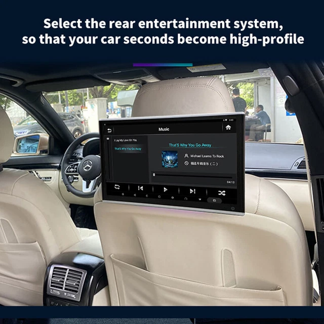 10.1" 1080P Android 9.0 Headrest Monitor Video MP5 Player TV IPS Touch Screen
