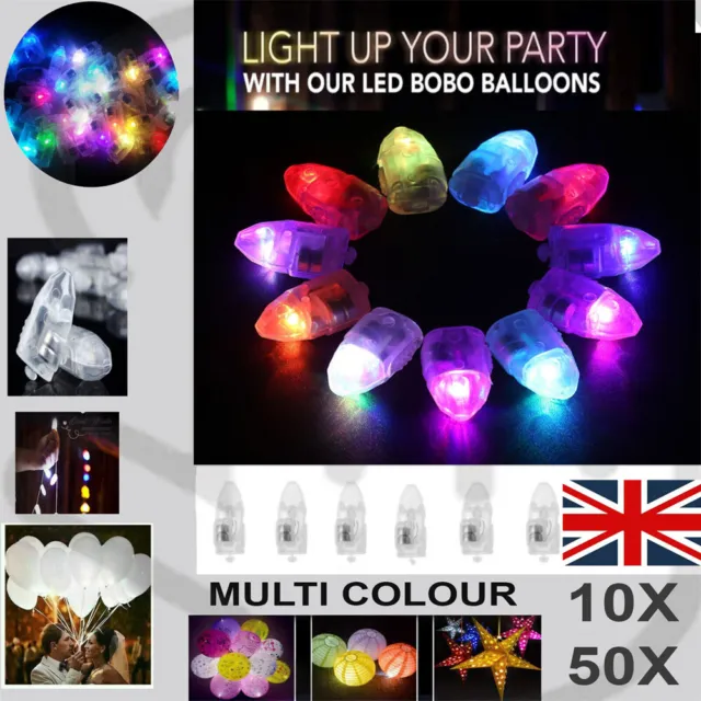 5-50X Led Balloons Light Up Party Birthday Wedding Decoration Balloon Lights Uk