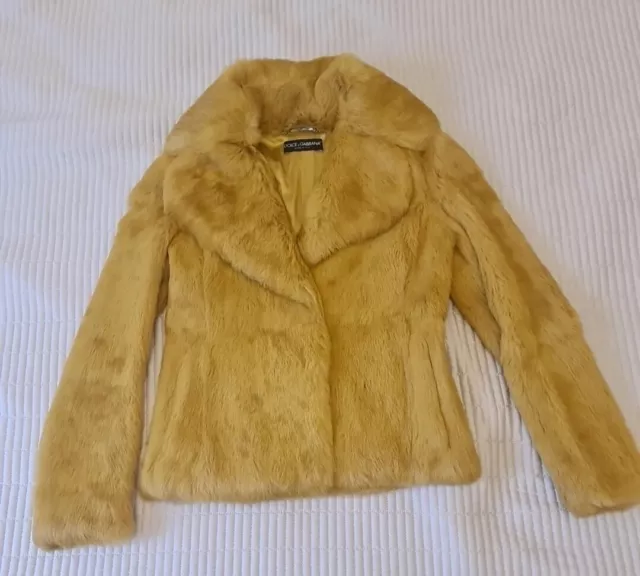 Dolce & Gabbana Real Fur Coat Size 42/10