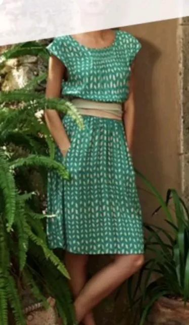 MAEVE ANTHROPOLOGIE DRESS XS Evaline Green Chevron Smocked Lined Chiffon N20 26.60 PicClick