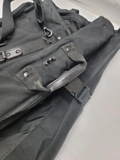 TUMI Alpha Ballistic Black Nylon Luggage Carry On Garment  Travel Business Bag 8