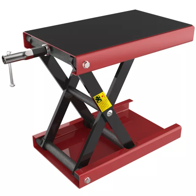 500KG/1100lb Motorcycle Lift Stand Motorbike Scissor Lift Working Bench ATV Jack