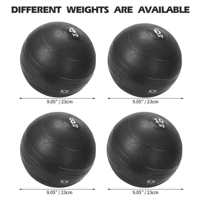 KK Slam Ball 4kg 6kg 8kg 10kg No Bounce Fitness Übung Training Medizinball 3